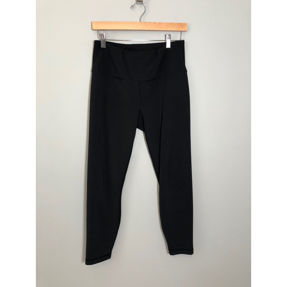90 Degree by Reflex Leggings Womens Large Black High Waisted Athletic Yoga Pants